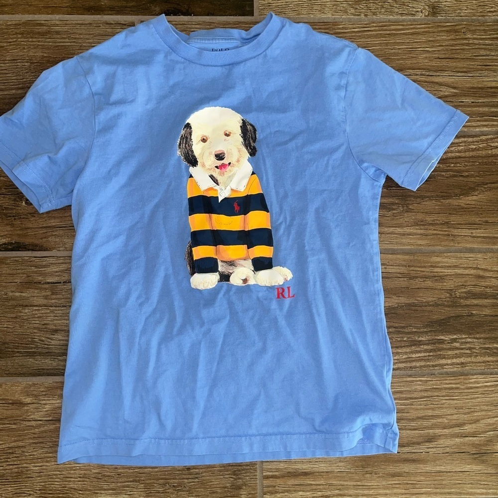 Ralph Lauren Boys Dog-Print Cotton Jersey Tee